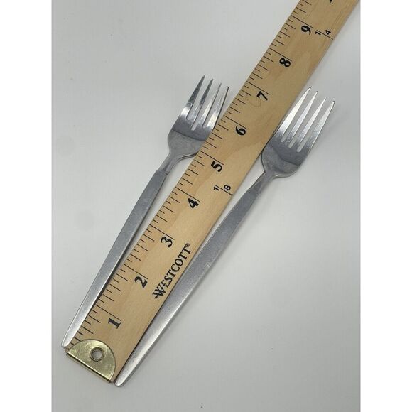 Stanley Roberts ASTRO Stainless Forks MCM Vintage 2 Salad 6.5” 5 Dinner 7 5/8” - Picture 2 of 8